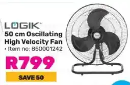 Game LOGIK Oscillating High Velocity Fan offer