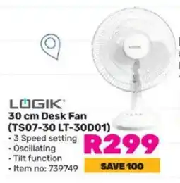 Game LOGIK Desk Fan offer