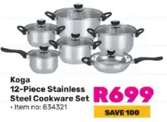 Game Koga Stainless Steel Cookware Set offer