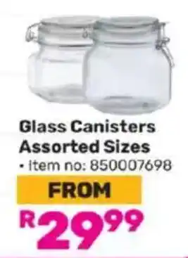 Game Glass Canisters Assorted Sizes offer