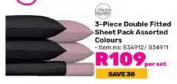 Game Double Fitted Sheet Pack Assorted Colours offer