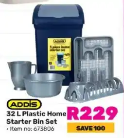 Game ADDIS Plastic Home Starter Bin Set offer