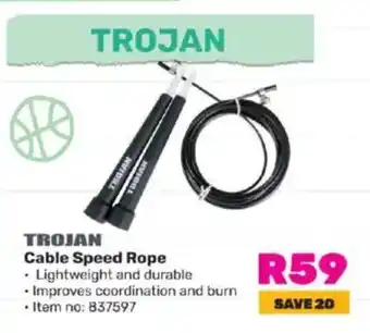 Game TROJAN Cable Speed Rope offer