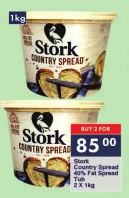 President Hyper Stork Country Spread 40% Fat Spread Tub offer