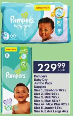 President Hyper Pampers Baby Dry Jumbo Pack Nappies offer