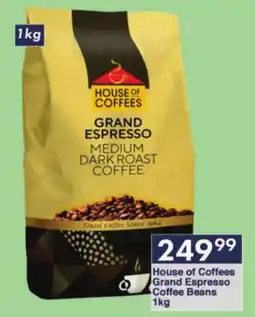 President Hyper House of Coffees Grand Espresso Coffee Beans offer