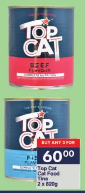 President Hyper Top Cat Cat Food Tins offer