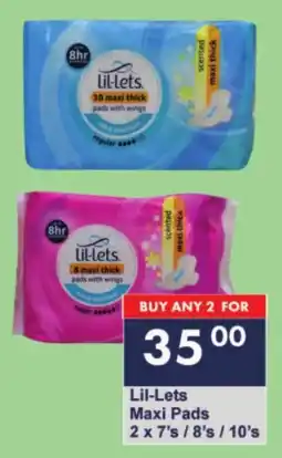 President Hyper Lil-Lets Maxi Pads offer