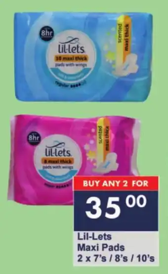 President Hyper Lil-Lets Maxi Pads offer