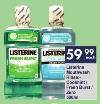 President Hyper Listerine Mouthwash Rinse Coolmint/ Fresh Burst/ Zero offer