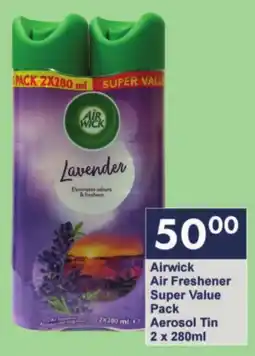 President Hyper Airwick Air Freshener Super Value Pack Aerosol Tin offer