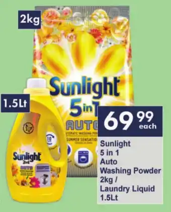 President Hyper Sunlight 5 in 1 Auto Washing Powder/ Laundry Liquid offer