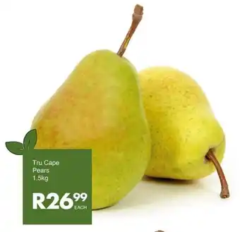 Save Tru Cape Pears offer