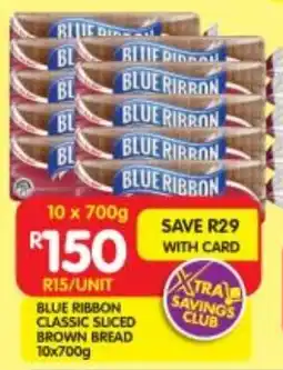 Shoprite Blue ribbon classic sliced brown bread offer