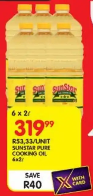 Shoprite Sunstar pure cooking oil offer