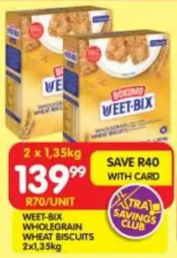 Shoprite Weet-bix wholegrain wheat biscuits offer