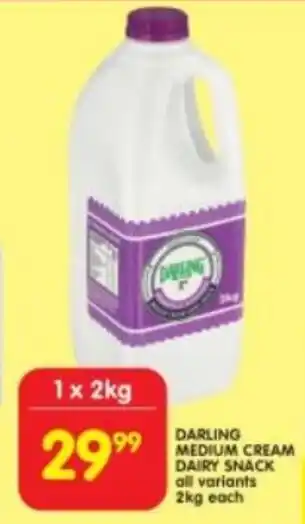 Shoprite Darling medium cream dairy snack all variants offer