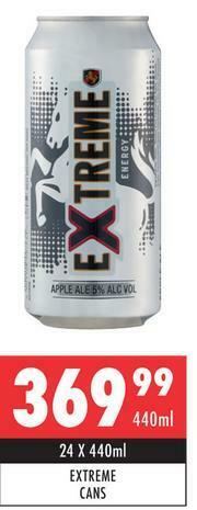 Ultra Liquors Extreme Cans-24 x 440ml offer