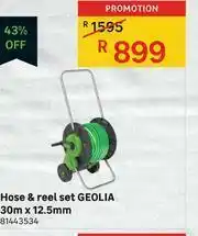 Leroy Merlin Geolia 30m x 12.5mm Hose & Reel Set offer