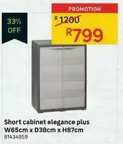 Leroy Merlin Elegance Plus Short Cabinet W65cm x D38cm x H87cm offer