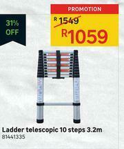 Leroy Merlin Ladder Telescopic 10 Steps 3.2m offer