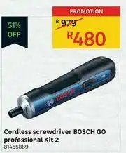 Leroy Merlin Bosch Go Professional Kit 2 Cordless Screwdriver offer