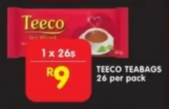 Shoprite Teeco teabags offer