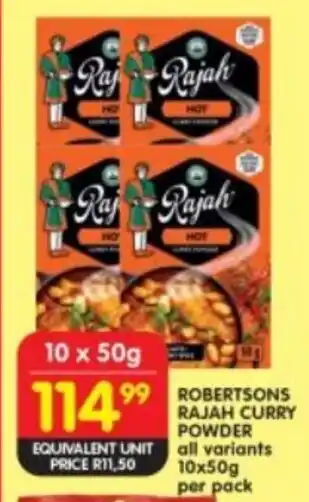 Shoprite Robertsons rajah curry powder all variants offer