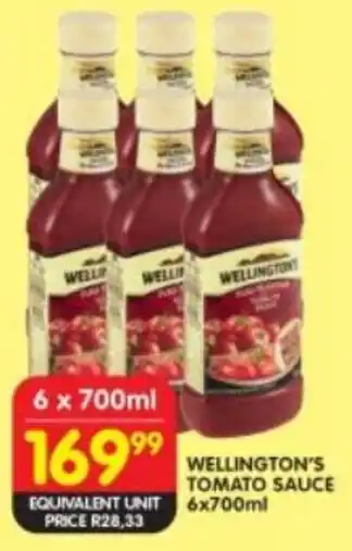 Shoprite Wellington's tomato sauce offer