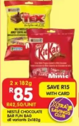 Shoprite Nestle chocolate bar fun bag all variants offer