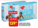 Shoprite Lovies value pack disposable nappies all variants offer