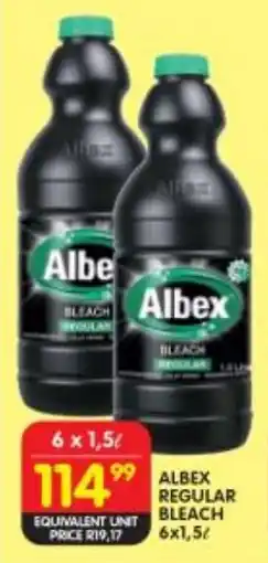 Shoprite Albex regular bleach offer