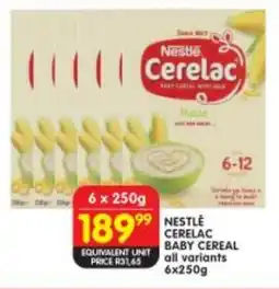 Shoprite Nestle cerelac baby cereal all variants offer