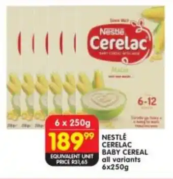 Shoprite Nestle cerelac baby cereal all variants offer