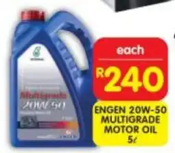 Shoprite Engen 20w-50 multigrade motor oil offer