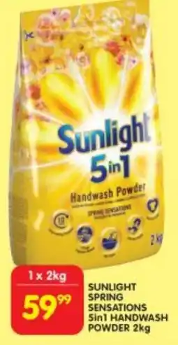 Shoprite Sunlight spring sensations 5in1 handwash powder offer