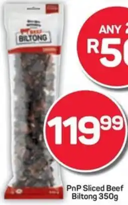 Pick n Pay Hypermarket PnP Sliced Beef Biltong offer