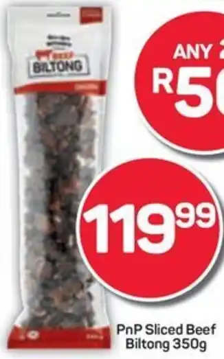 Pick n Pay Hypermarket PnP Sliced Beef Biltong offer