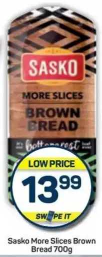 Pick n Pay Hypermarket Sasko More Slices Brown Bread offer