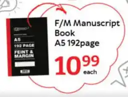 Oxford Freshmarket F/M Manuscript Book A5 192page offer