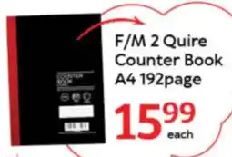 Oxford Freshmarket F/M 2 Quire Counter Book A4 192page offer