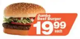 Check Star Jumbo Beef Burger offer