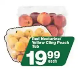 Check Star Red Nectarine/ Yellow Cling Peach Tub offer