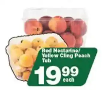 Check Star Red Nectarine/ Yellow Cling Peach Tub offer