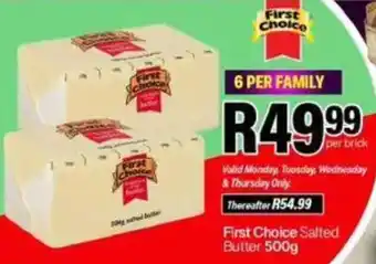 Take 'n Pay First Choice Salted Butter offer