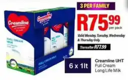 Take 'n Pay Creamline UHT Full Cream Long Life Milk offer