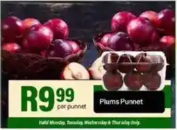 Take 'n Pay Plums Punnet offer