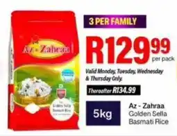 Take 'n Pay Az-Zahraa Golden Sella Basmati Rice offer