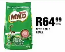 Take 'n Pay Nestle milo refill offer