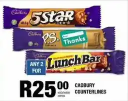 Take 'n Pay Cadbury counterlines offer